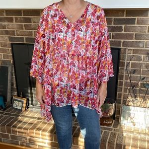 New Lane Bryant Floral Blouse.
